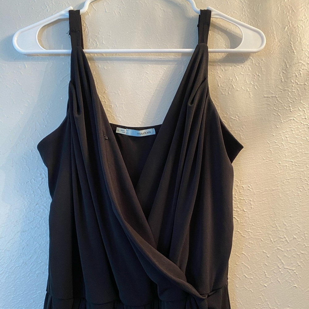 Maurices Vneck Jump Suit light weight Black small